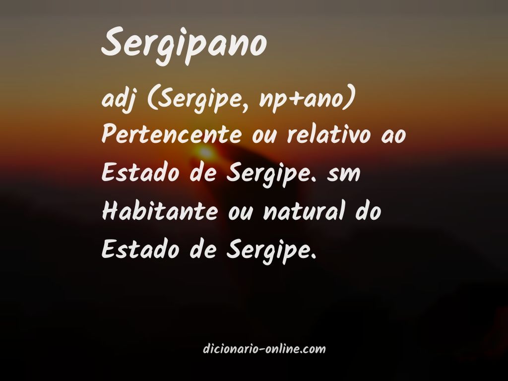 Significado de sergipano