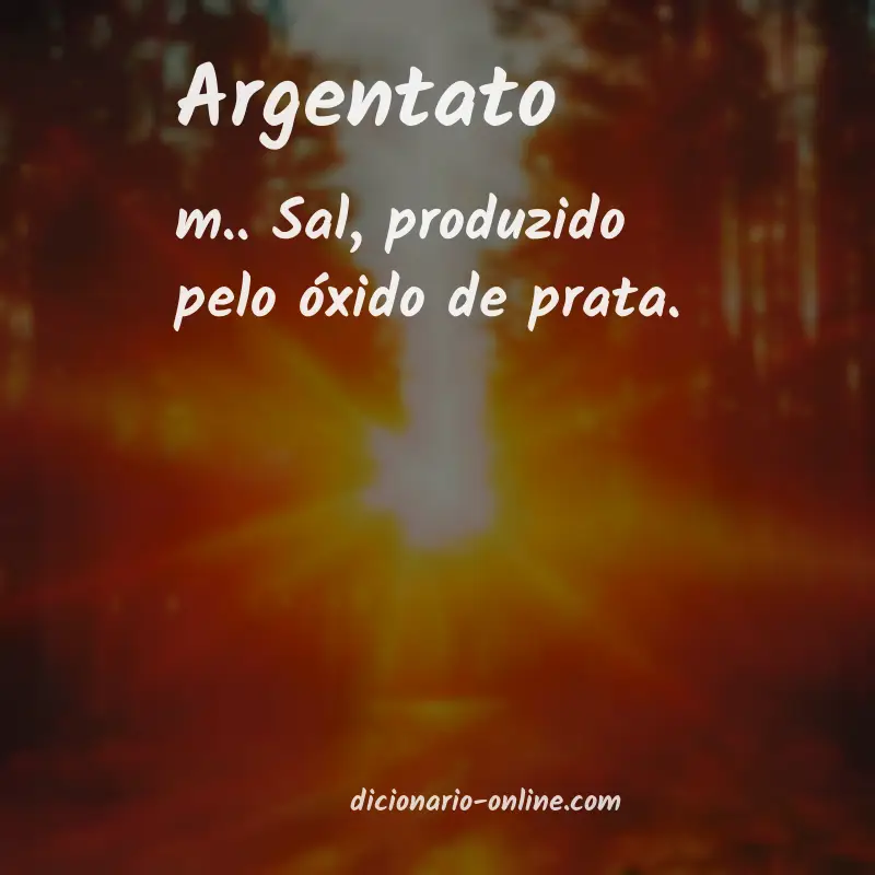 Significado de argentato