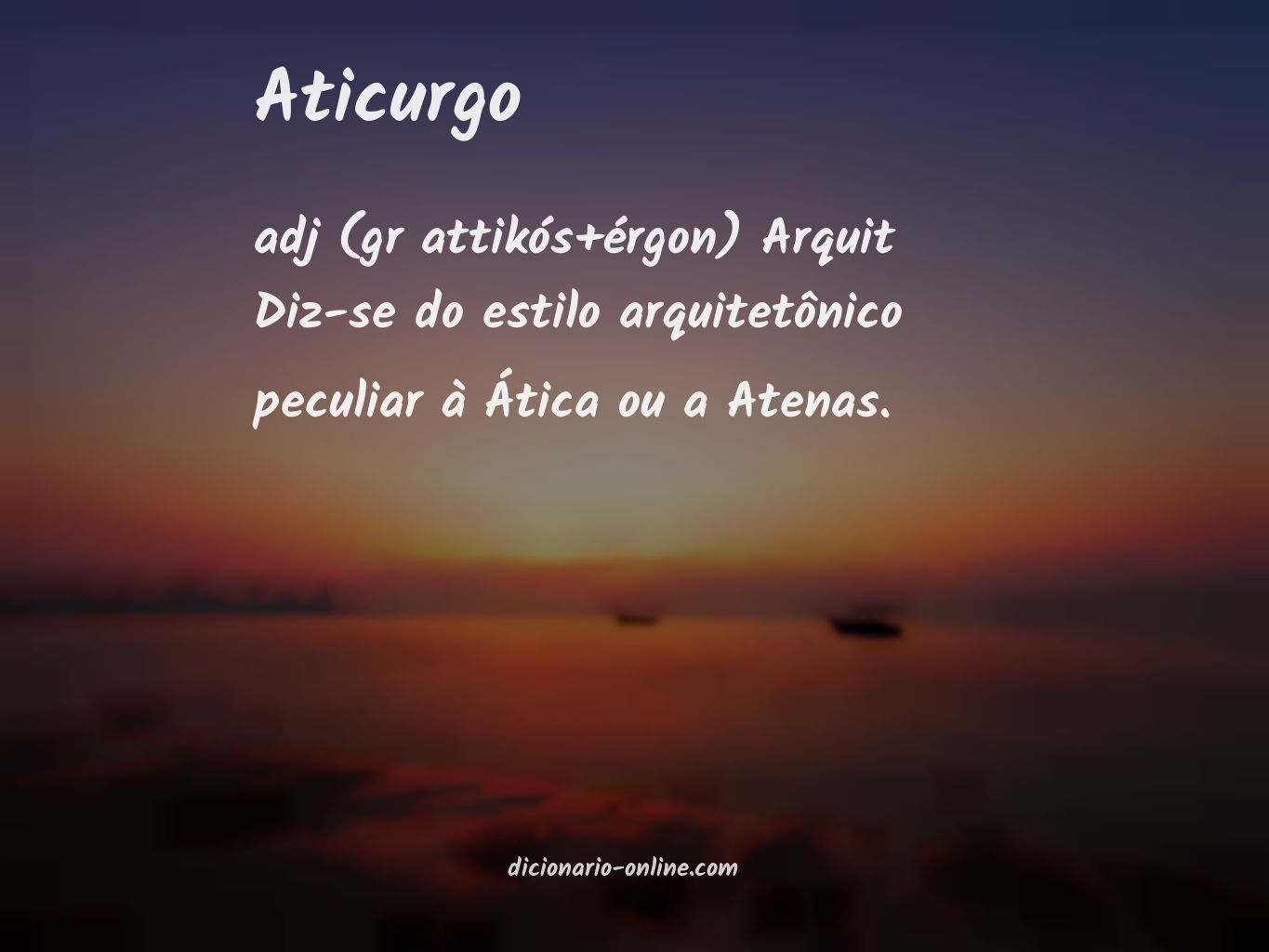 Significado de aticurgo