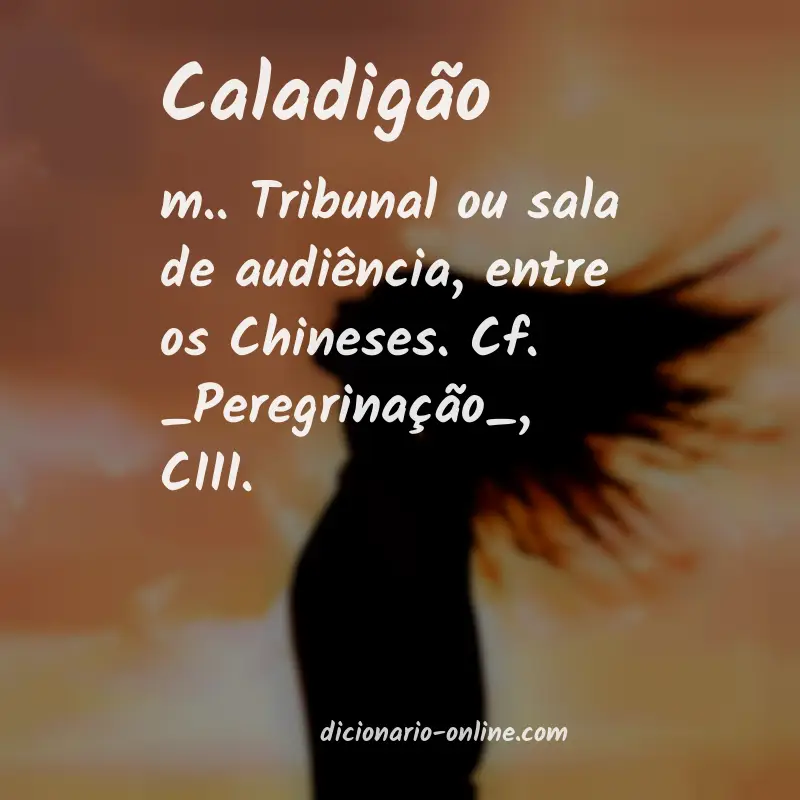 Significado de caladigão