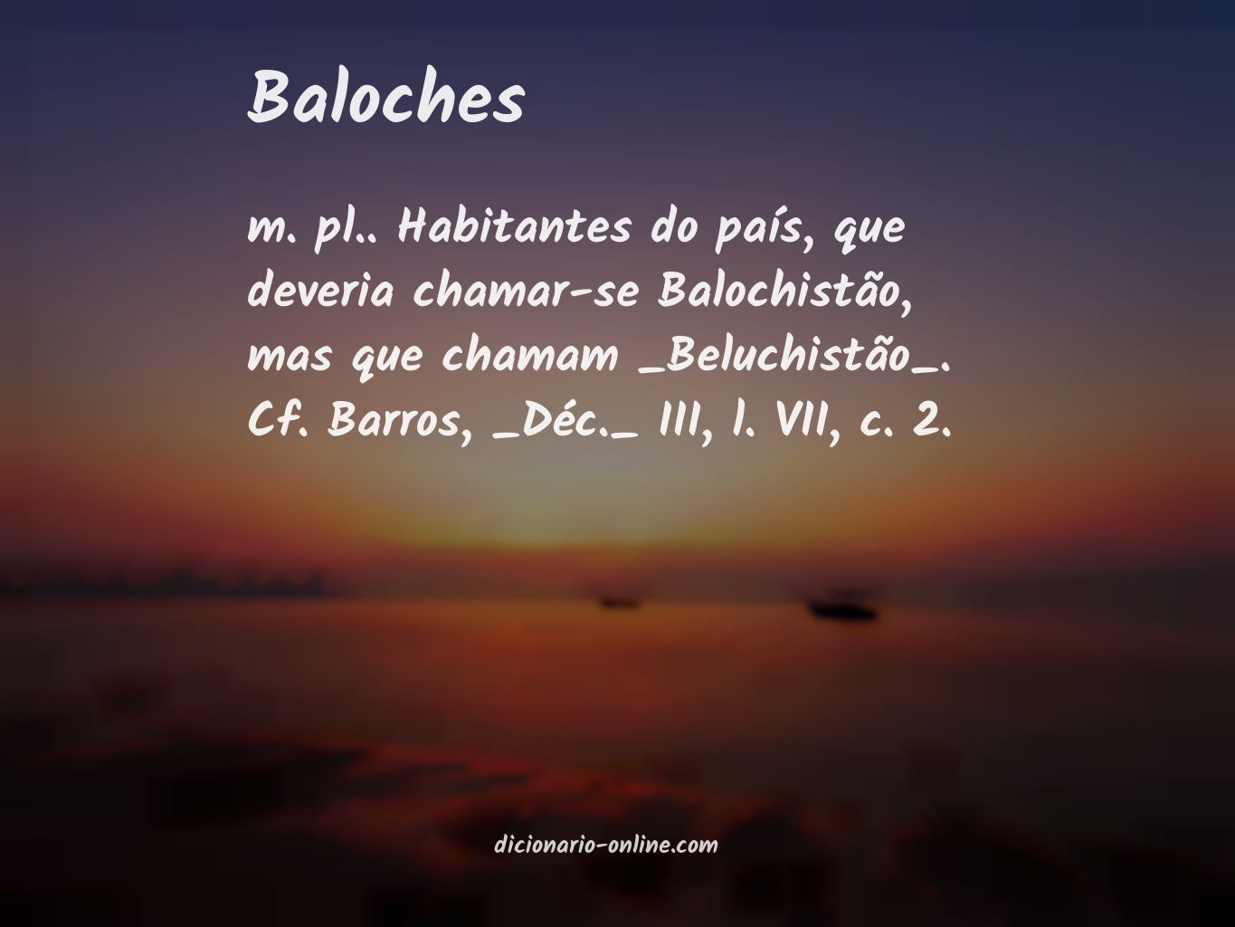 Significado de baloches