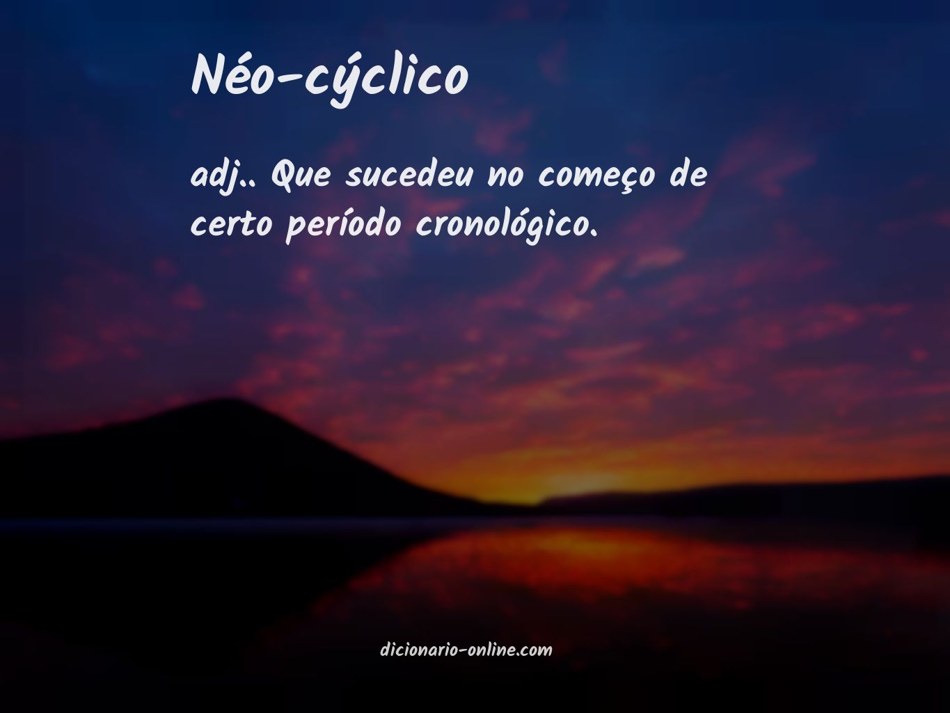 Significado de néo-cýclico