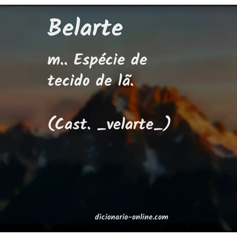 Significado de belarte