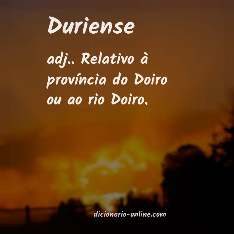 Significado de duriense