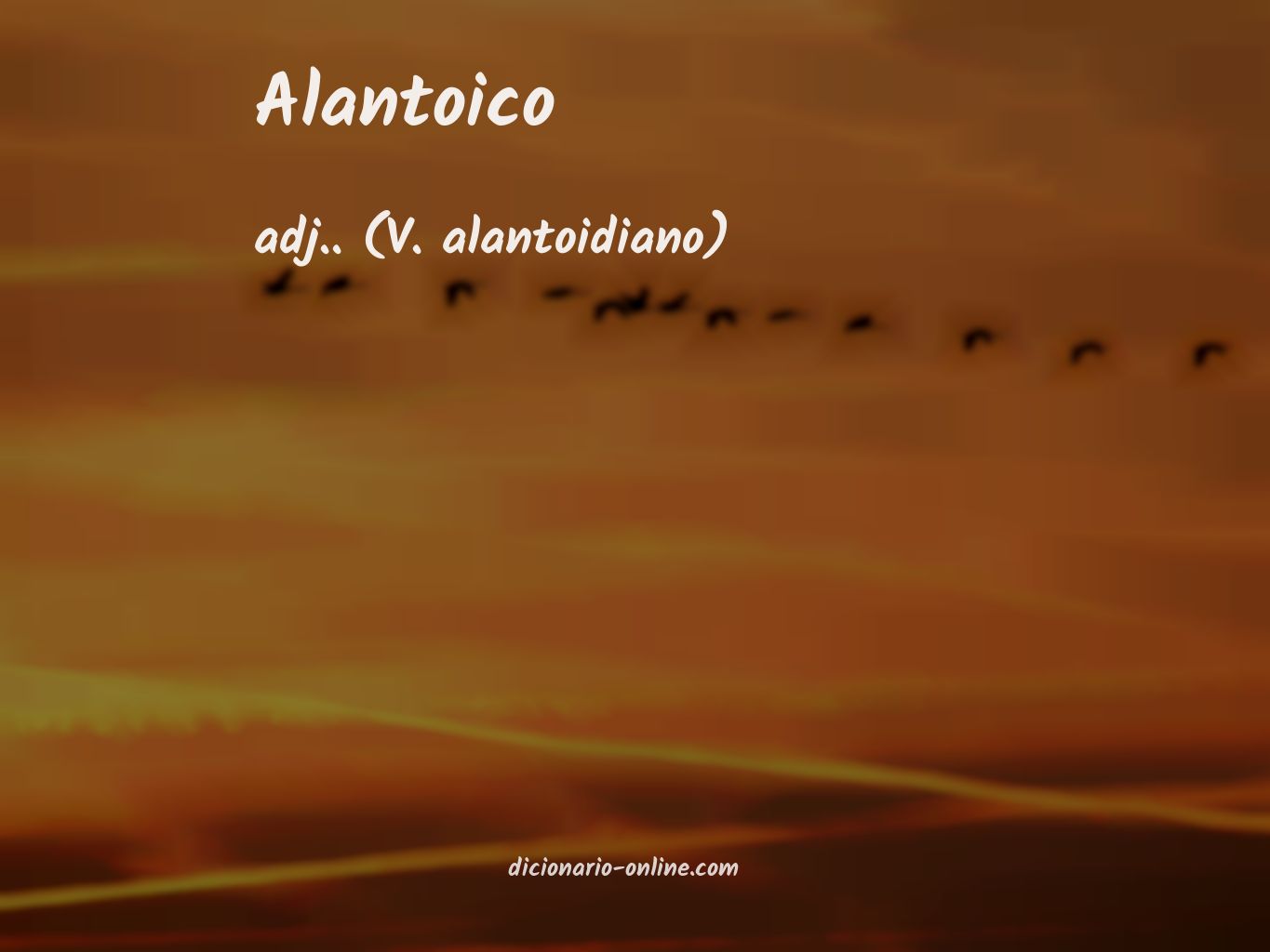 Significado de alantoico