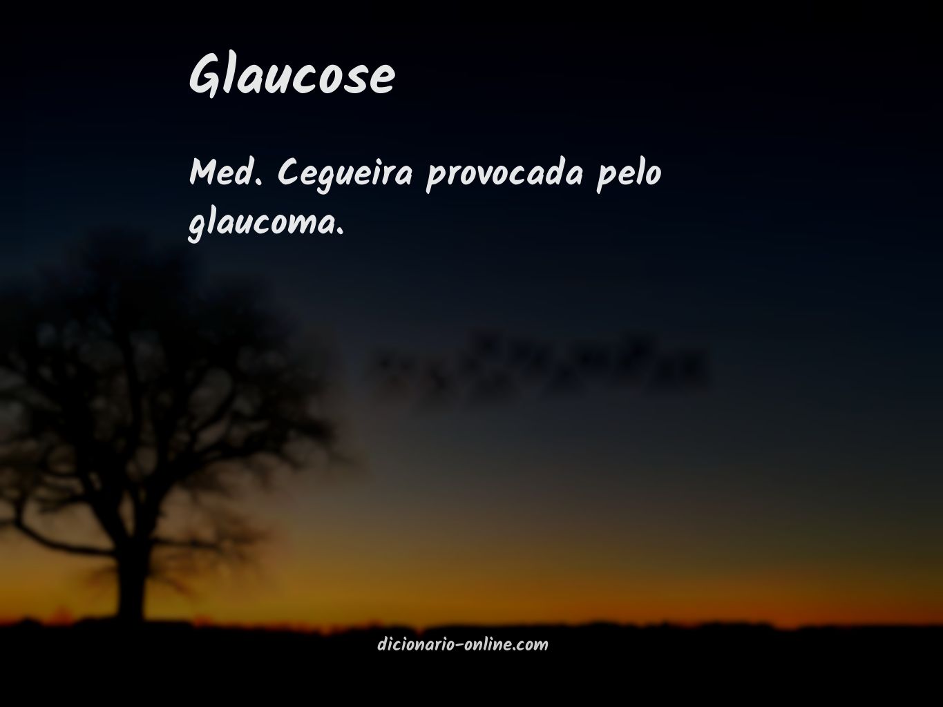 Significado de glaucose