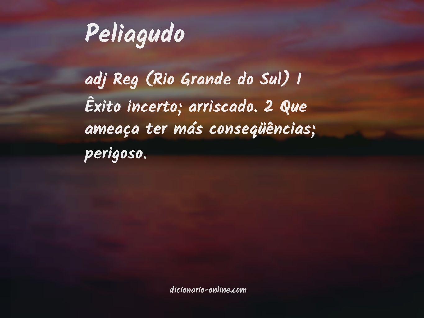 Significado de peliagudo