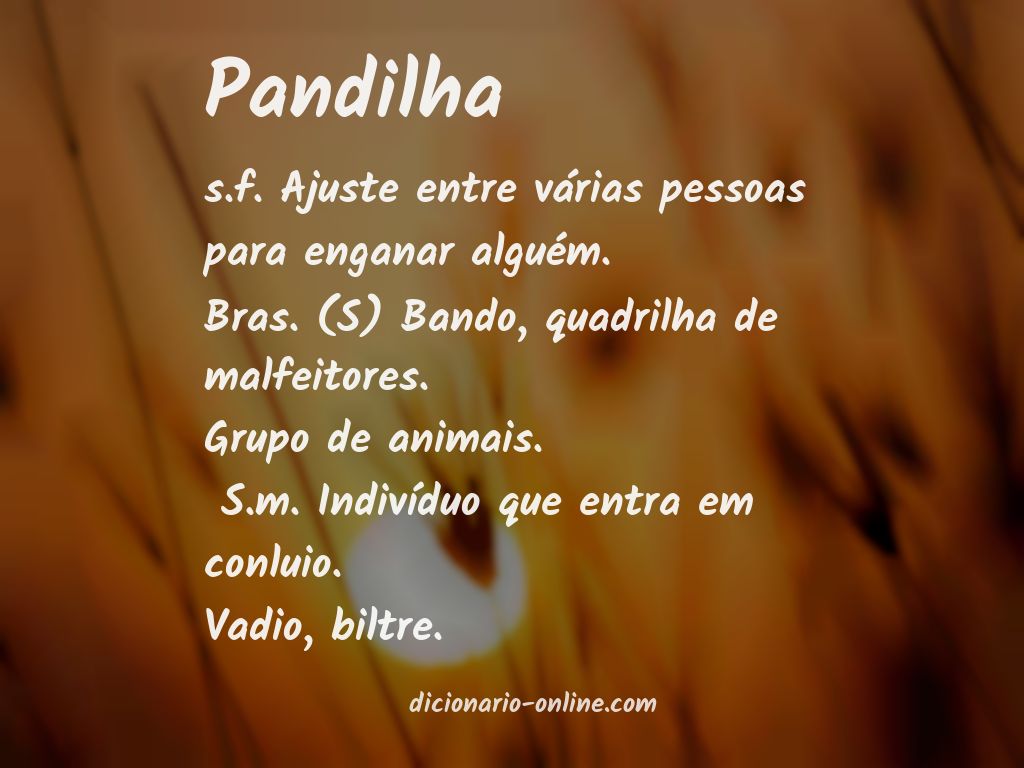 Significado de pandilha