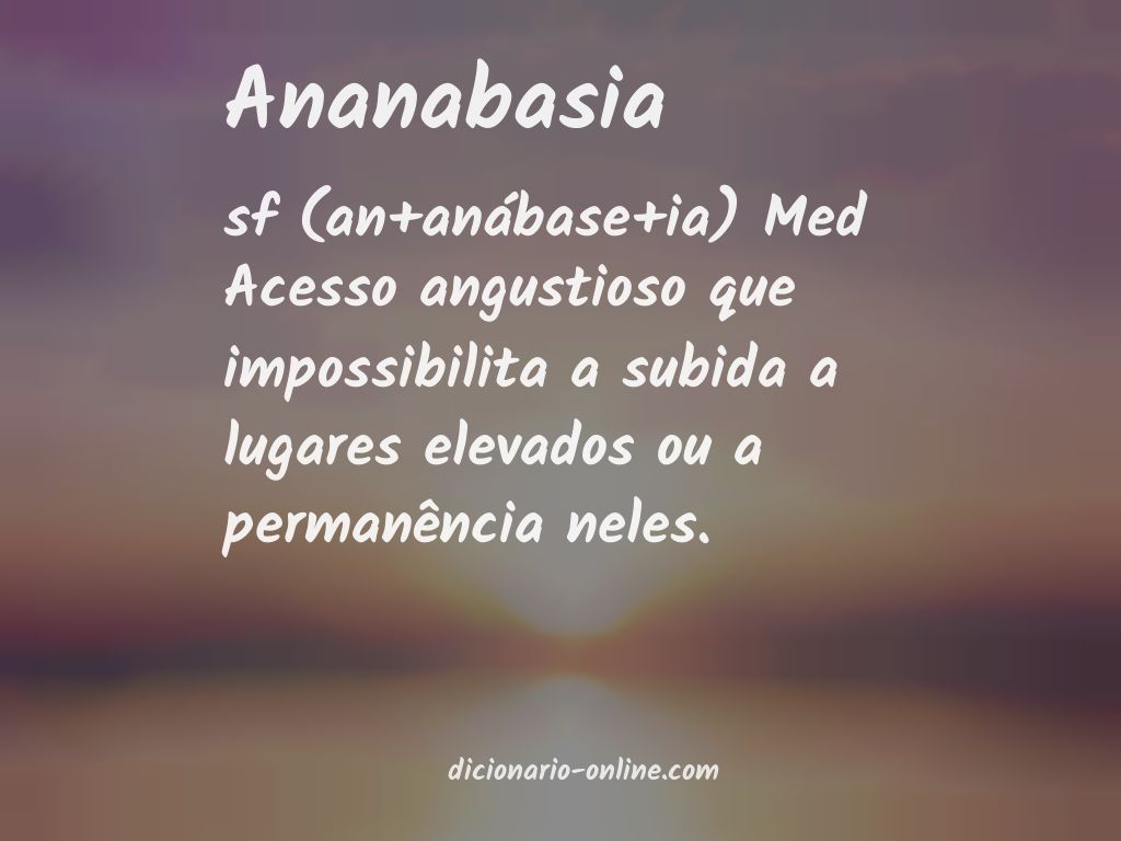 Significado de ananabasia