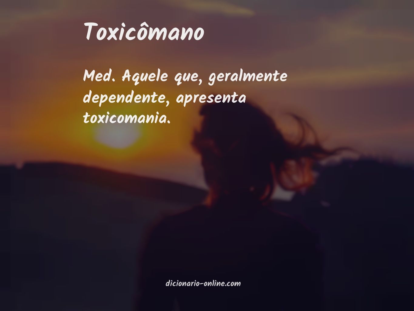 Significado de toxicômano