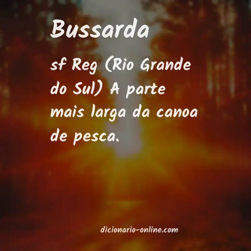 Significado de bussarda