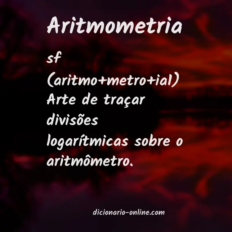 Significado de aritmometria