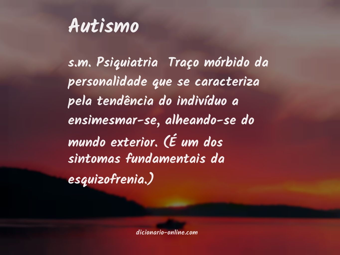 Significado de autismo
