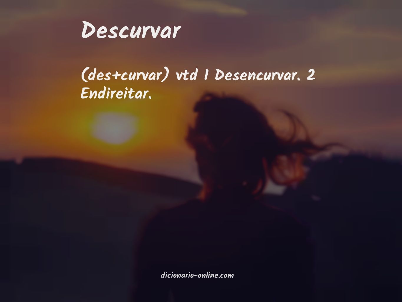 Significado de descurvar