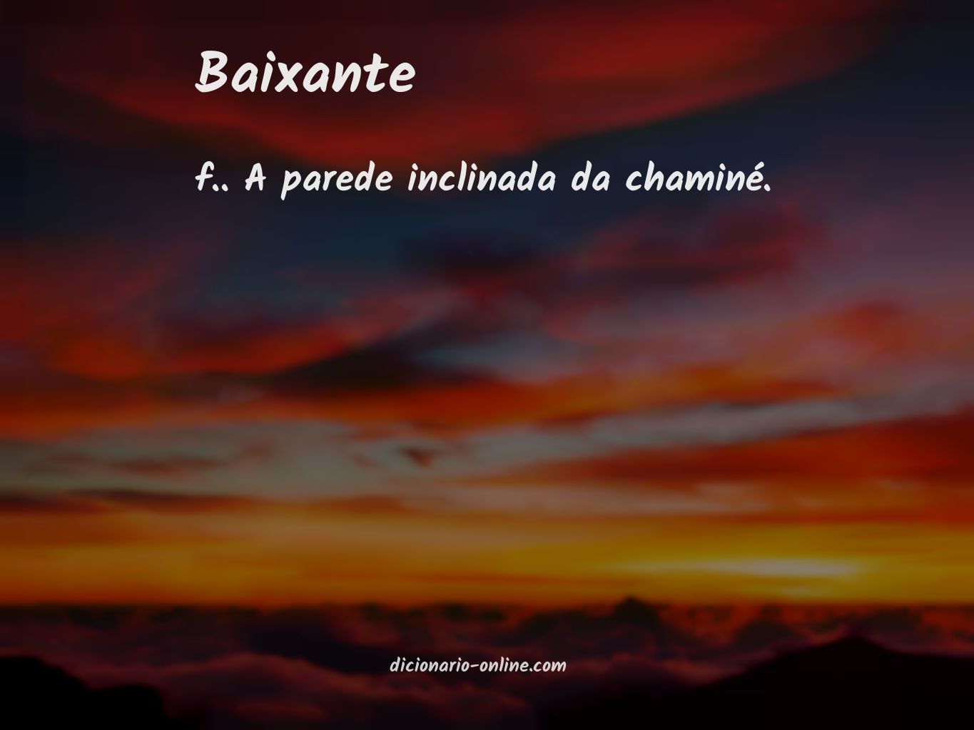 Significado de baixante