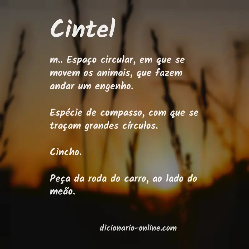 Significado de cintel