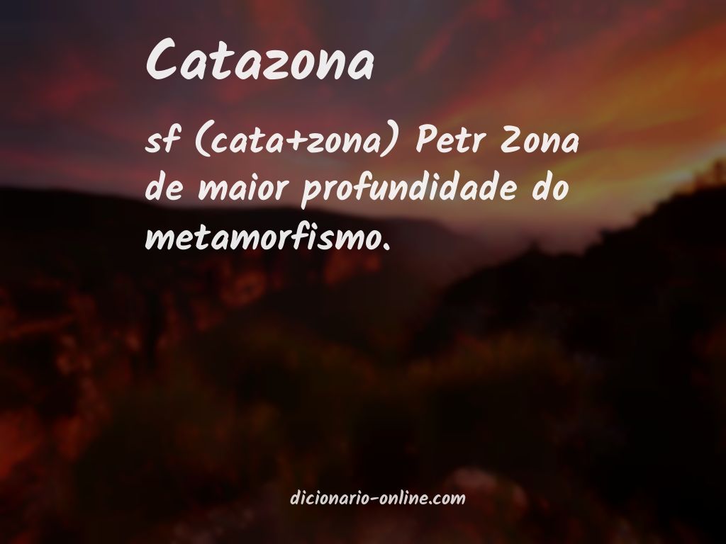 Significado de catazona