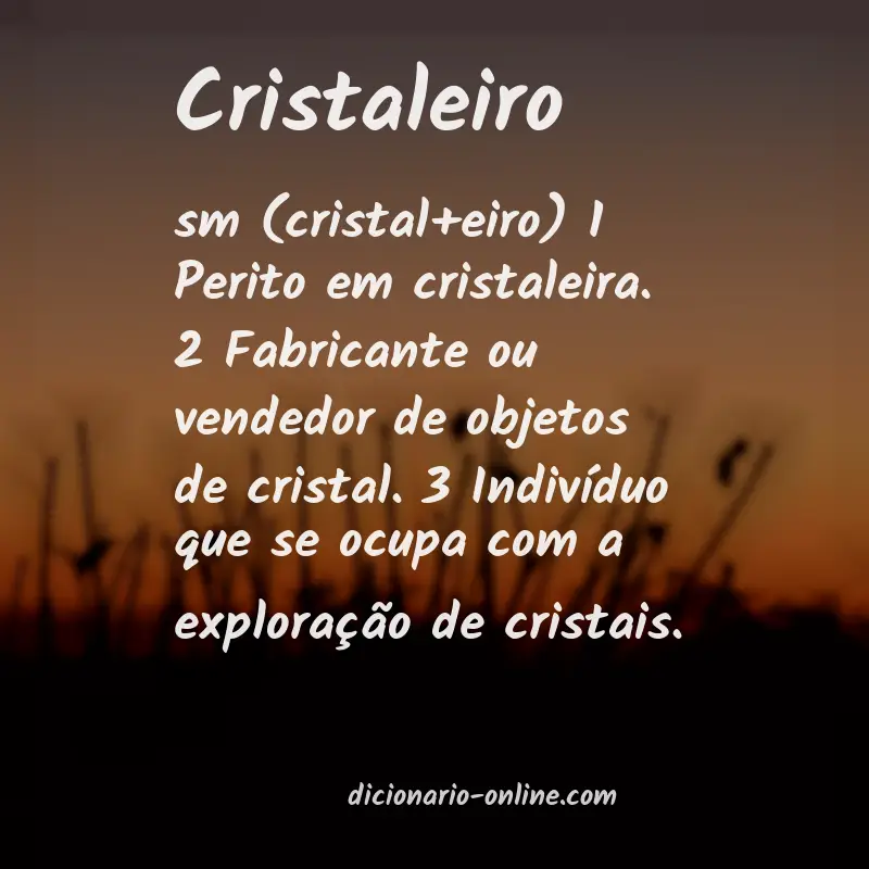 Significado de cristaleiro