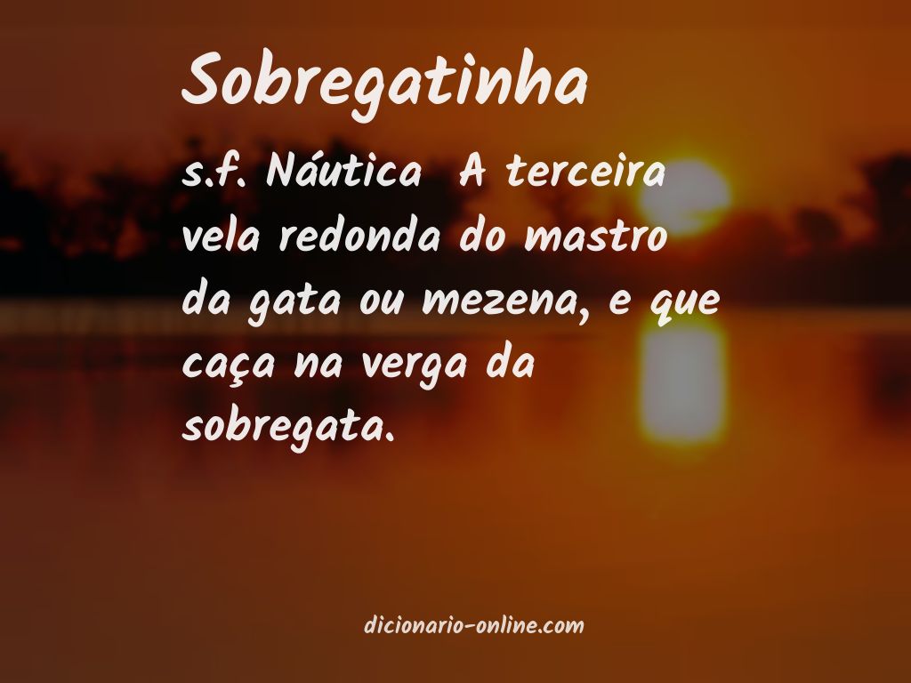 Significado de sobregatinha