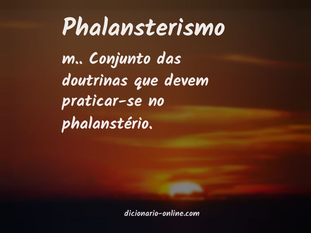 Significado de phalansterismo