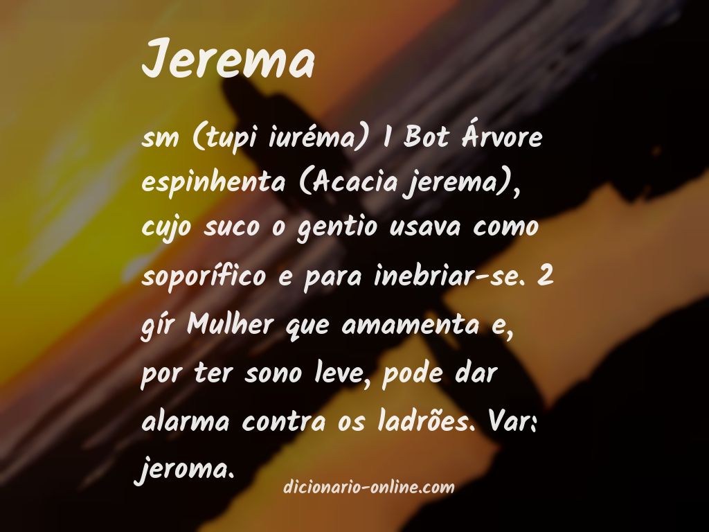 Significado de jerema