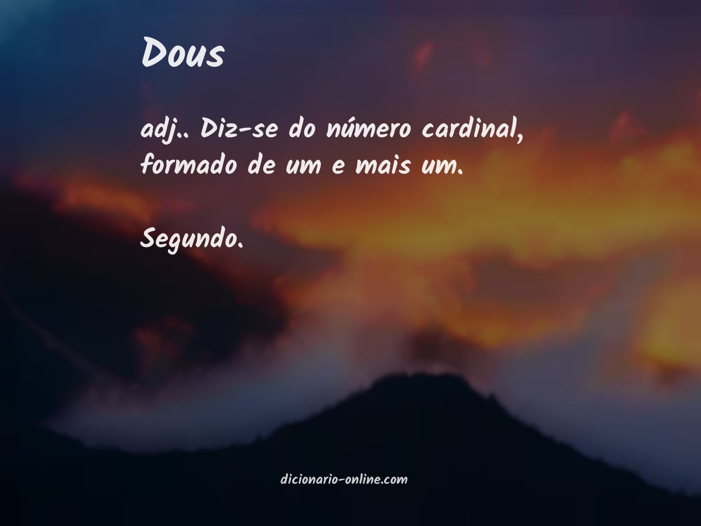 Significado de dous