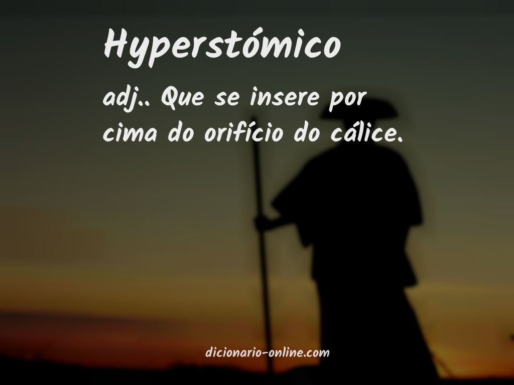 Significado de hyperstómico