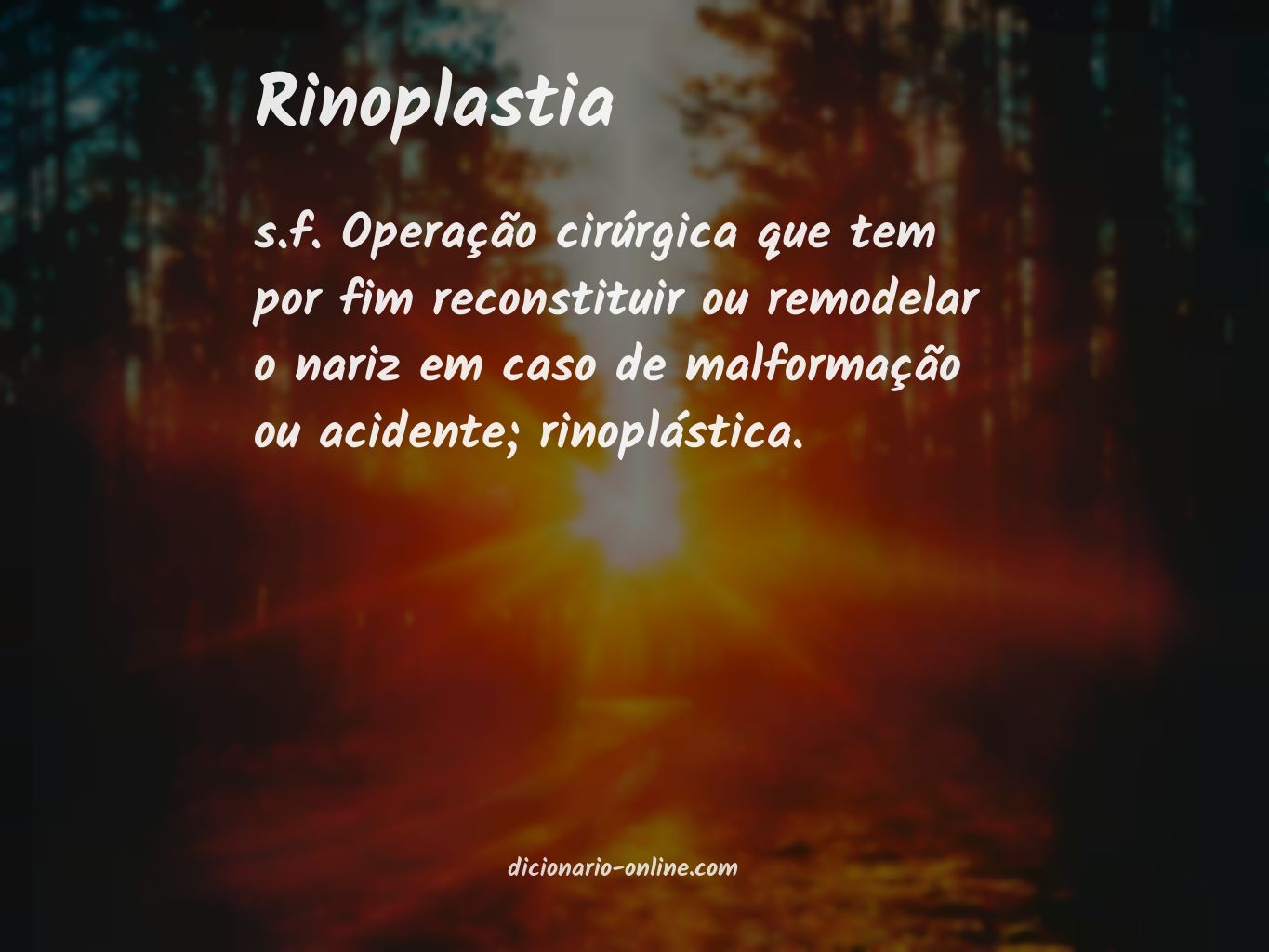 Significado de rinoplastia