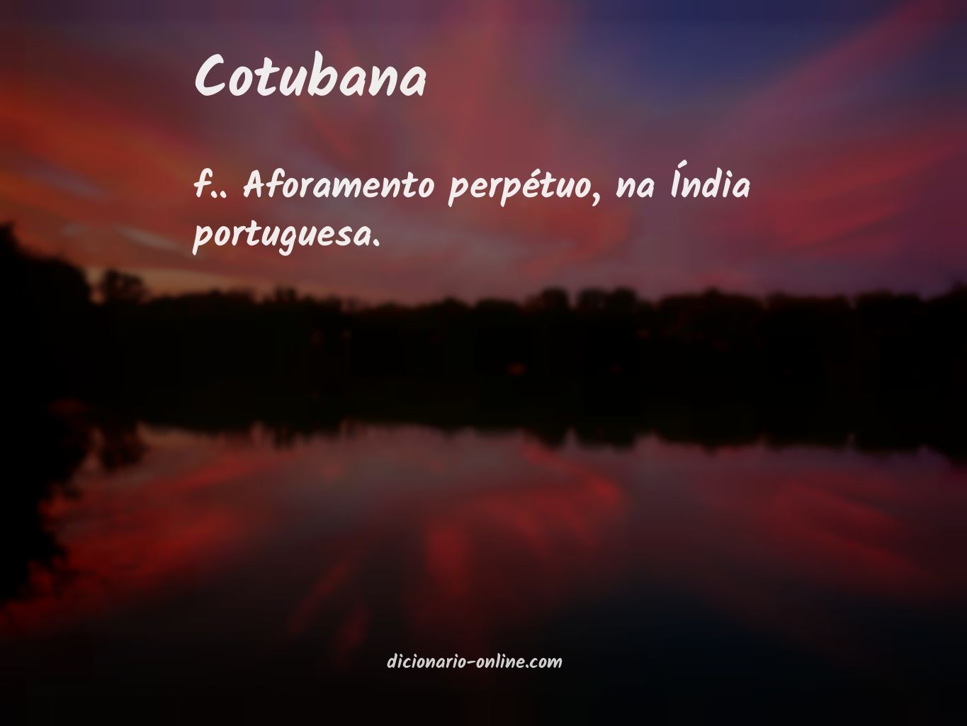 Significado de cotubana