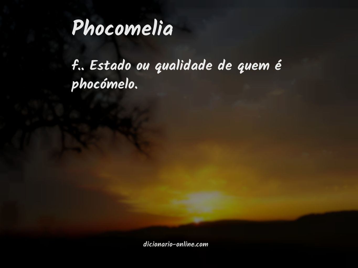 Significado de phocomelia