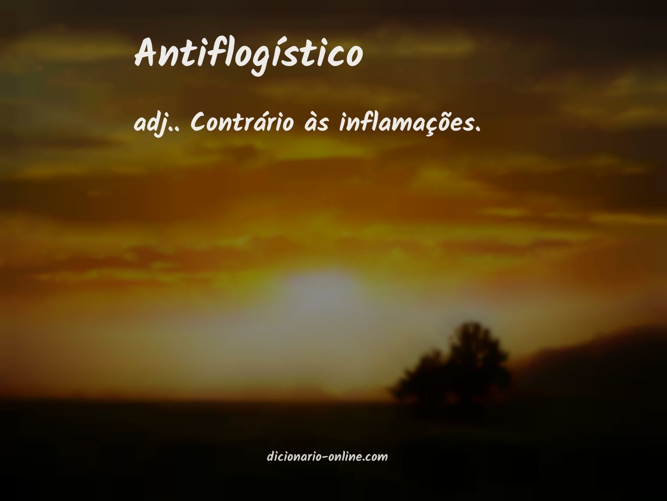 Significado de antiflogístico