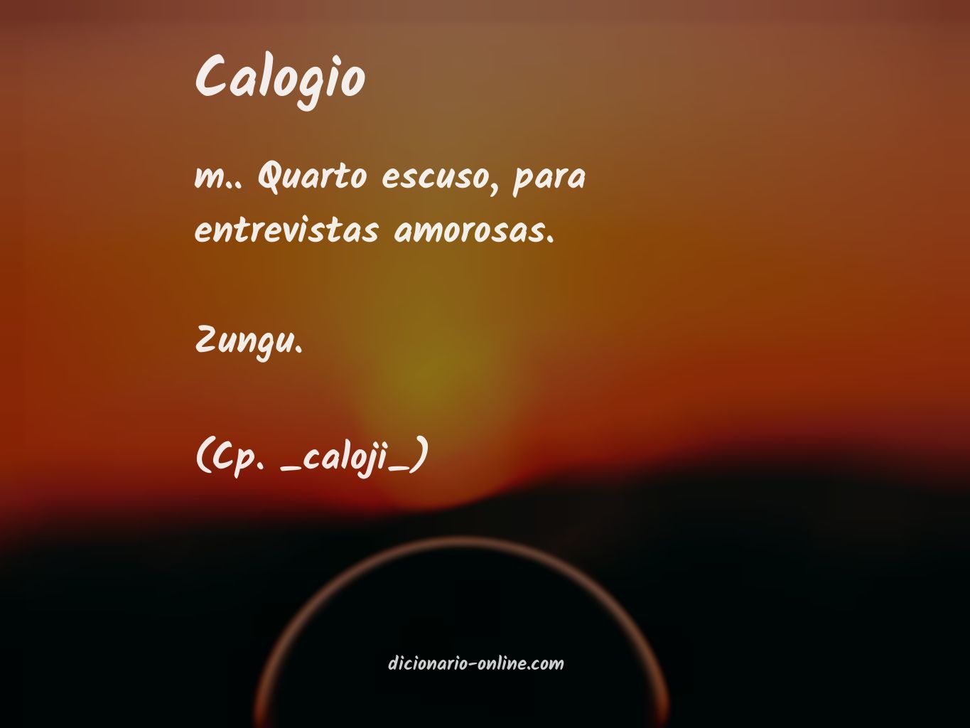 Significado de calogio