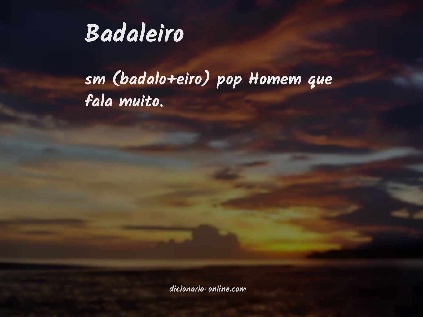 Significado de badaleiro