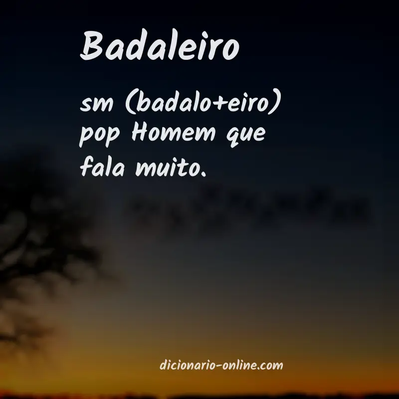 Significado de badaleiro
