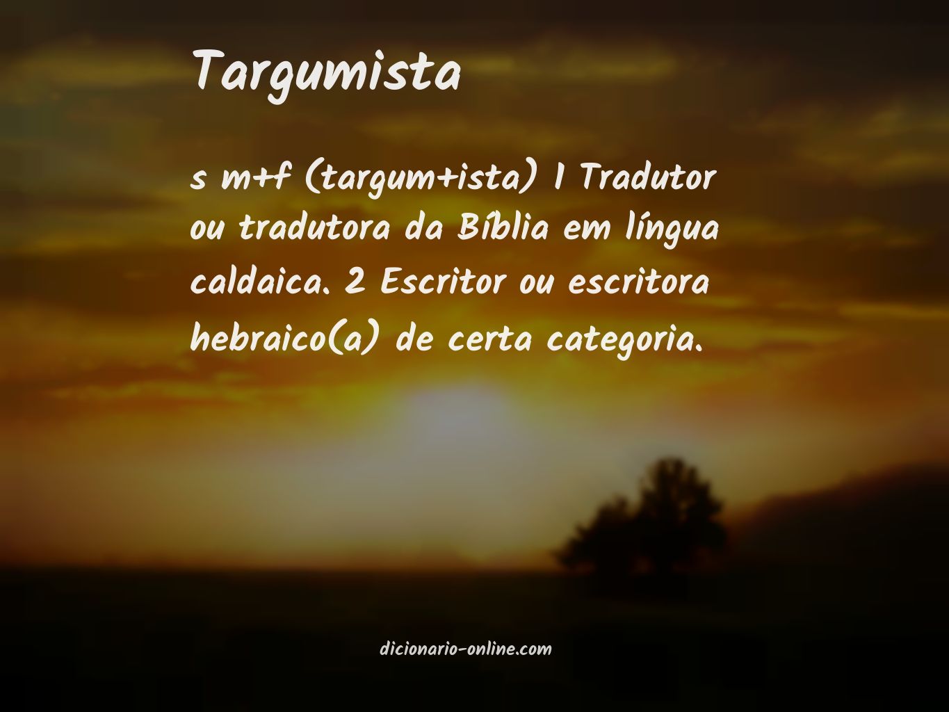 Significado de targumista