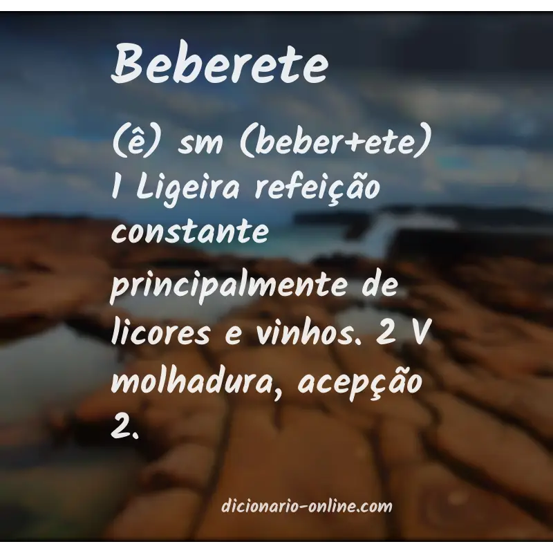 Significado de beberete
