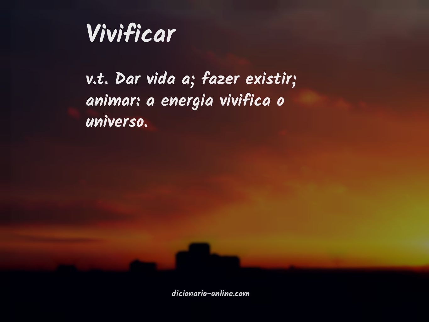 Significado de vivificar