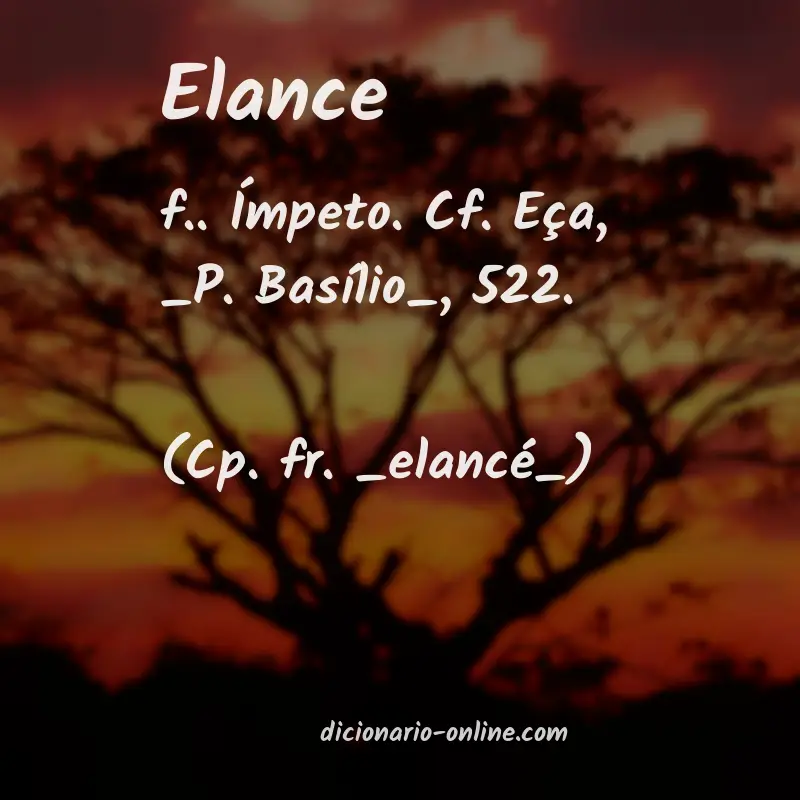 Significado de elance