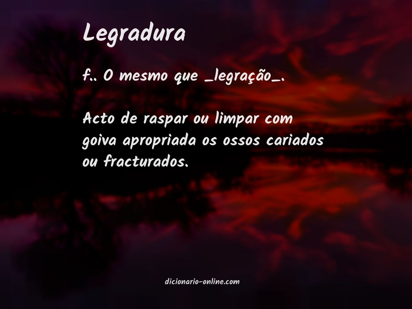 Significado de legradura