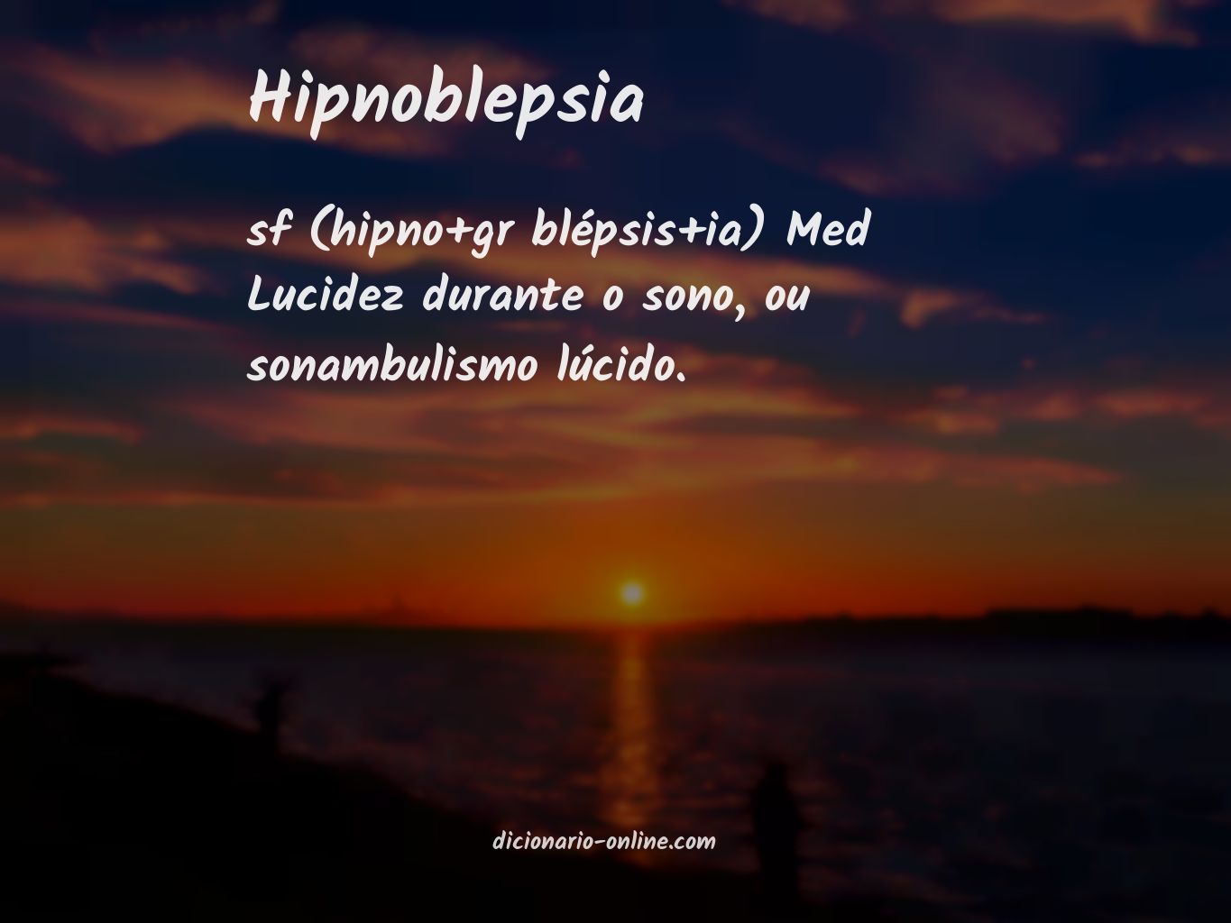 Significado de hipnoblepsia