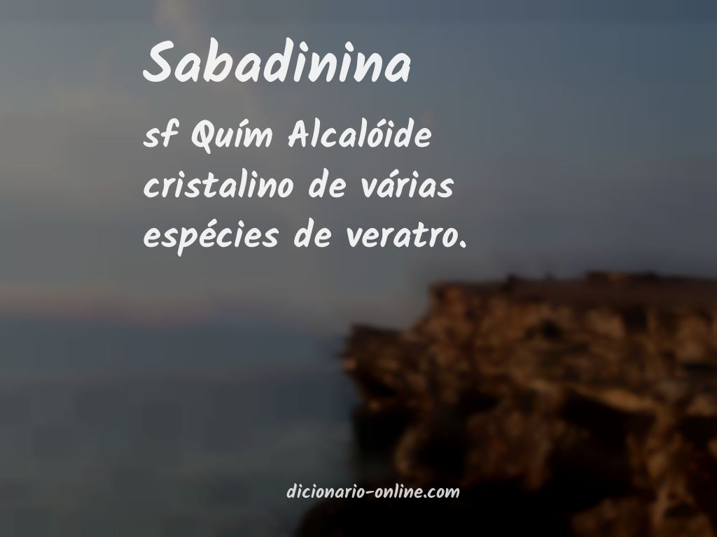 Significado de sabadinina