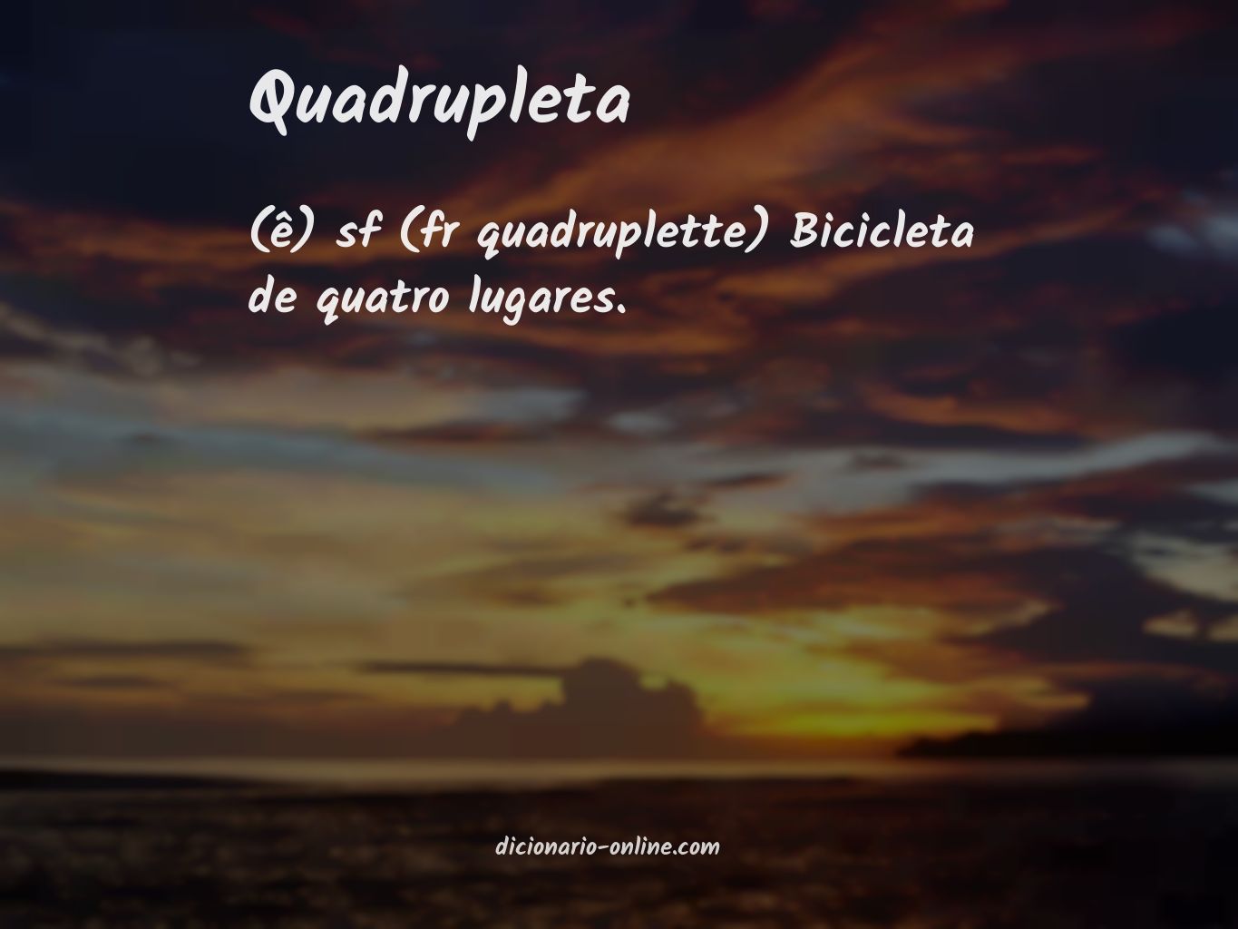 Significado de quadrupleta