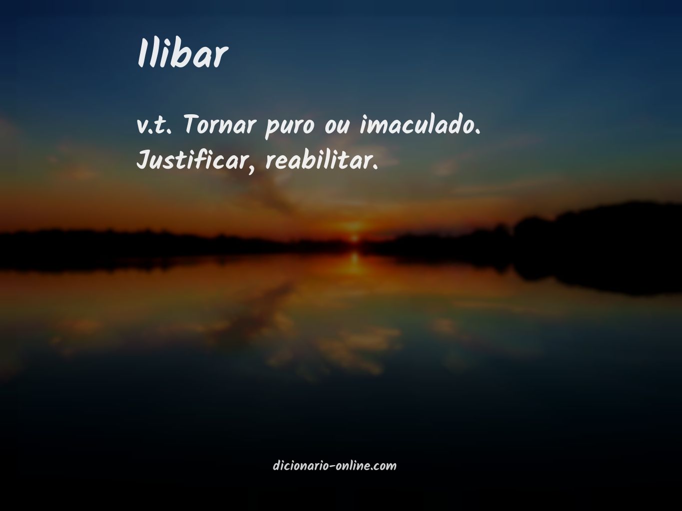 Significado de ilibar