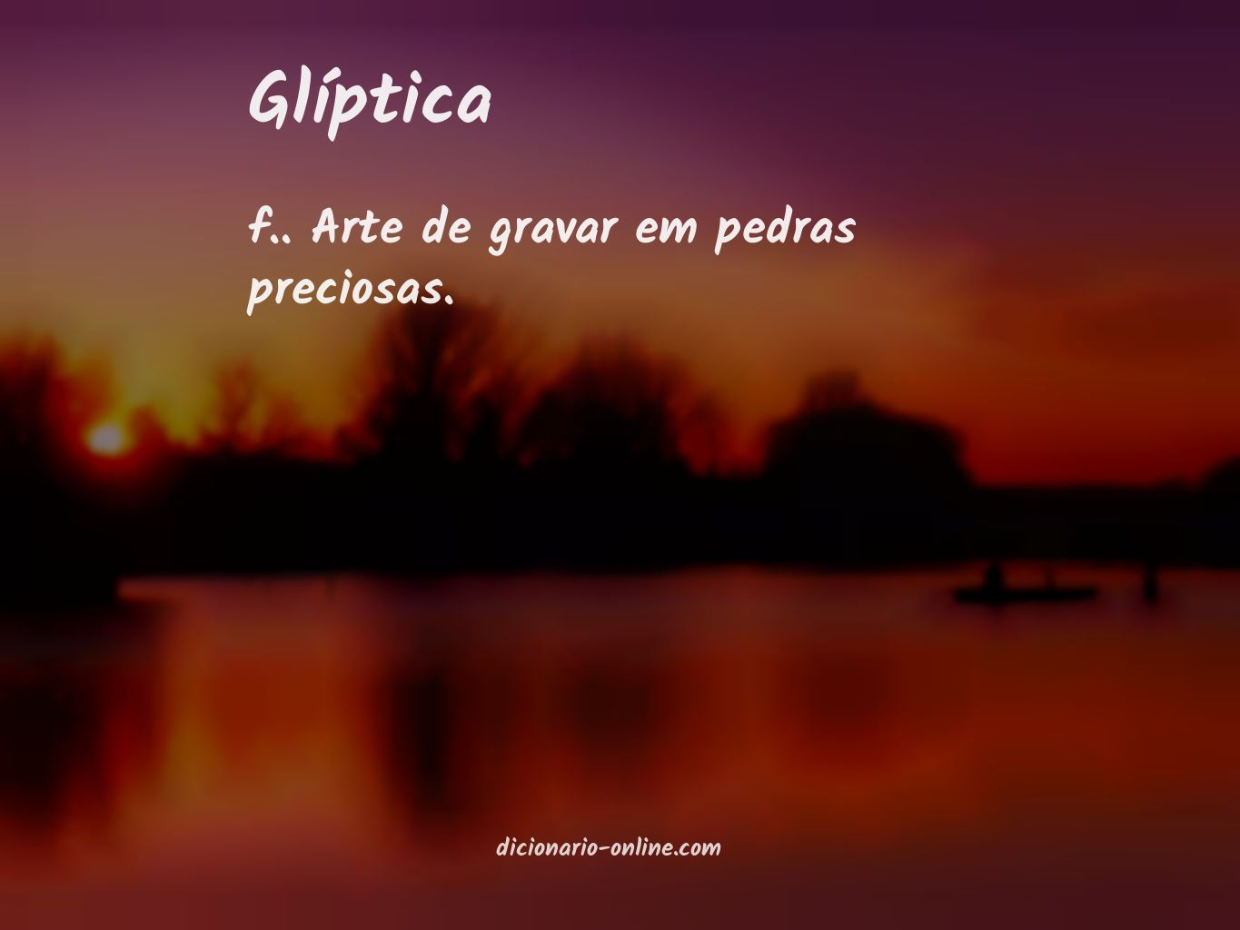 Significado de glíptica