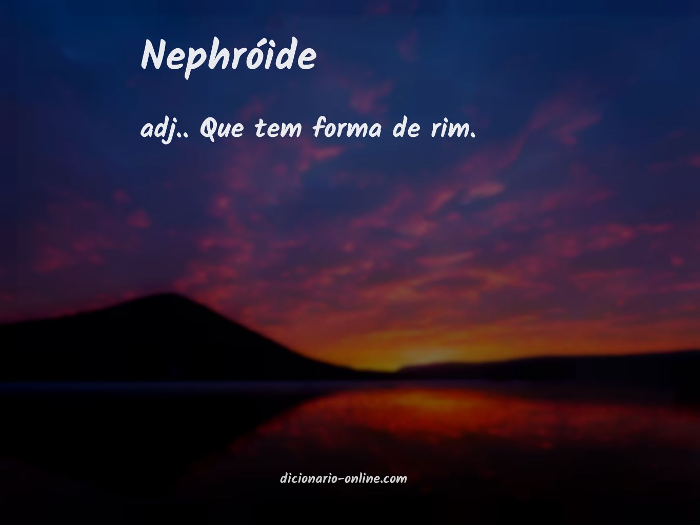 Significado de nephróide