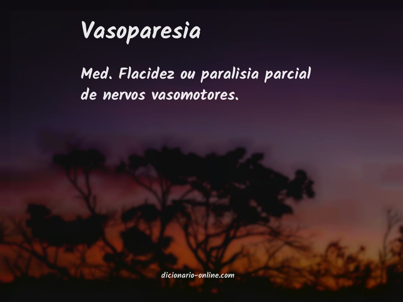 Significado de vasoparesia