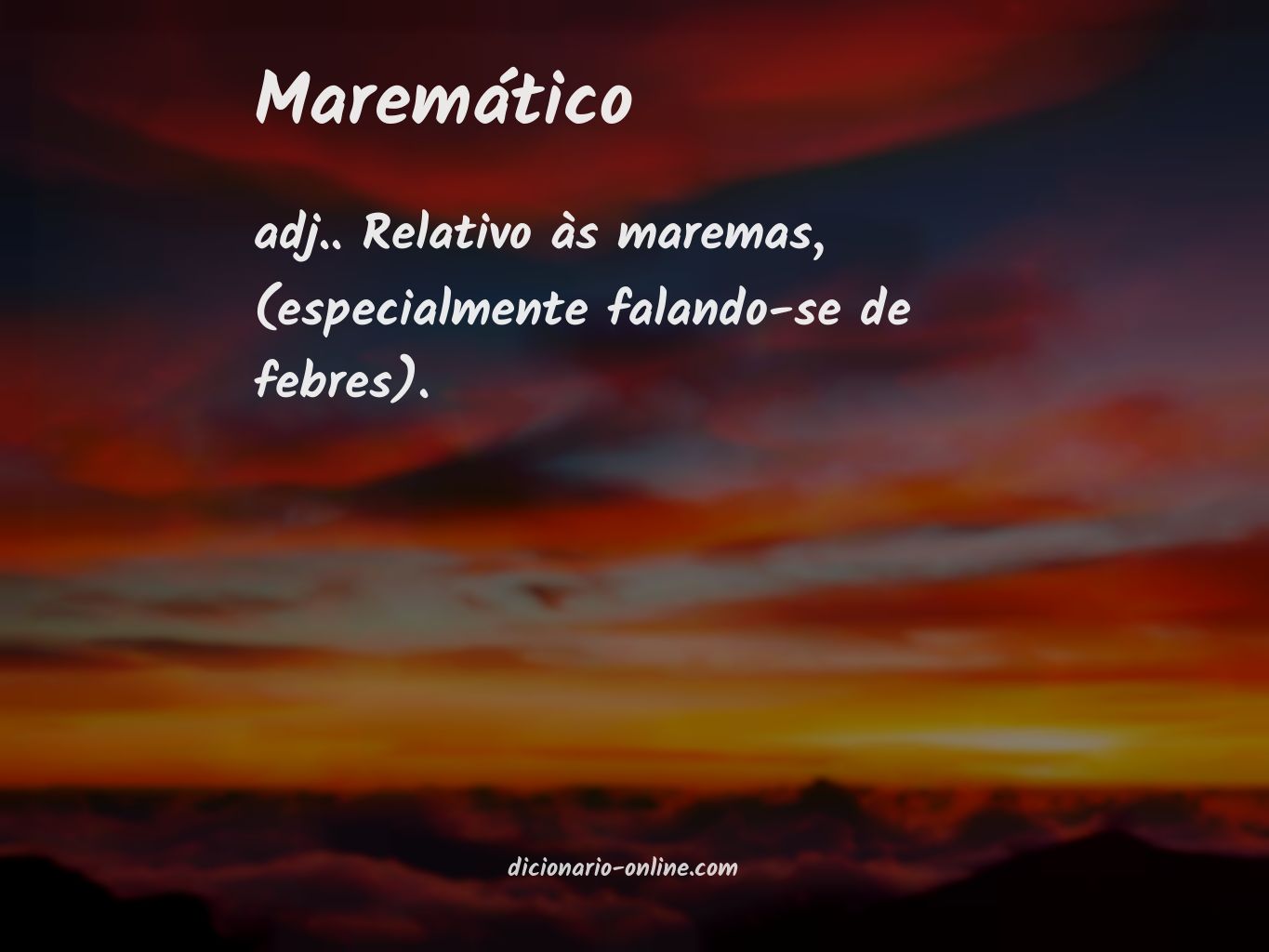 Significado de maremático