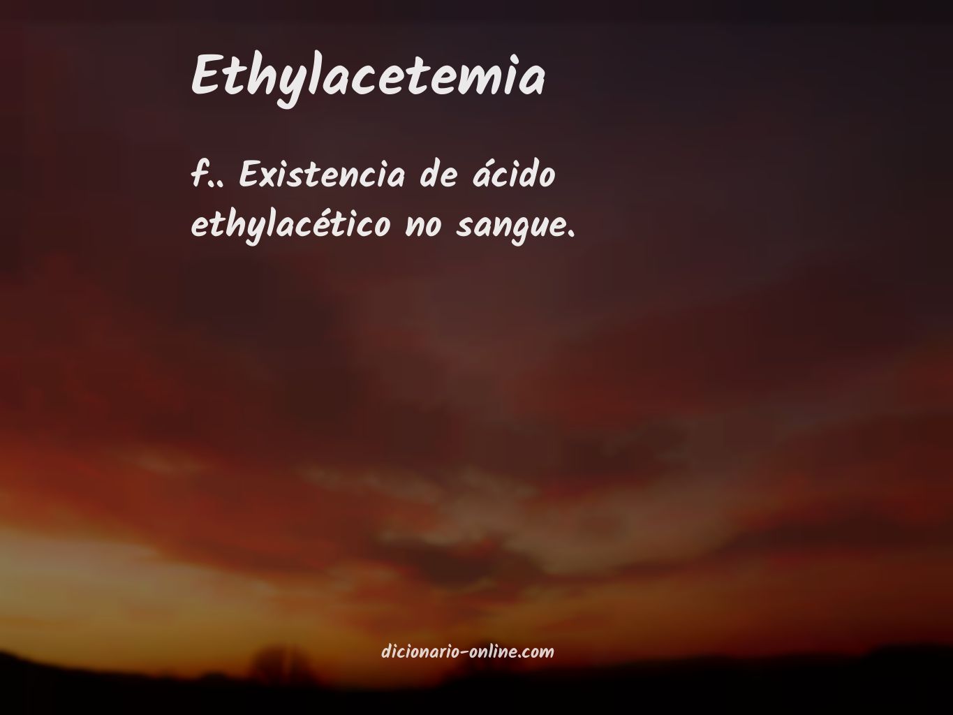 Significado de ethylacetemia