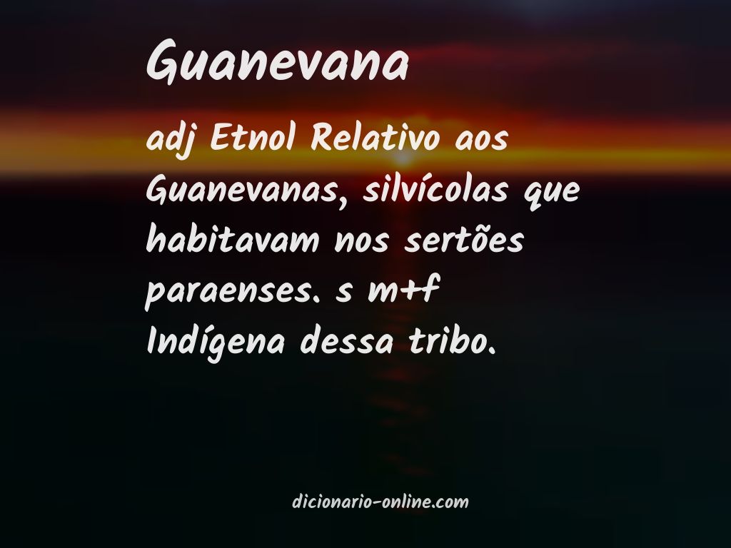 Significado de guanevana