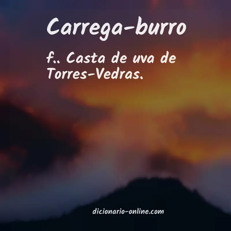Significado de carrega-burro